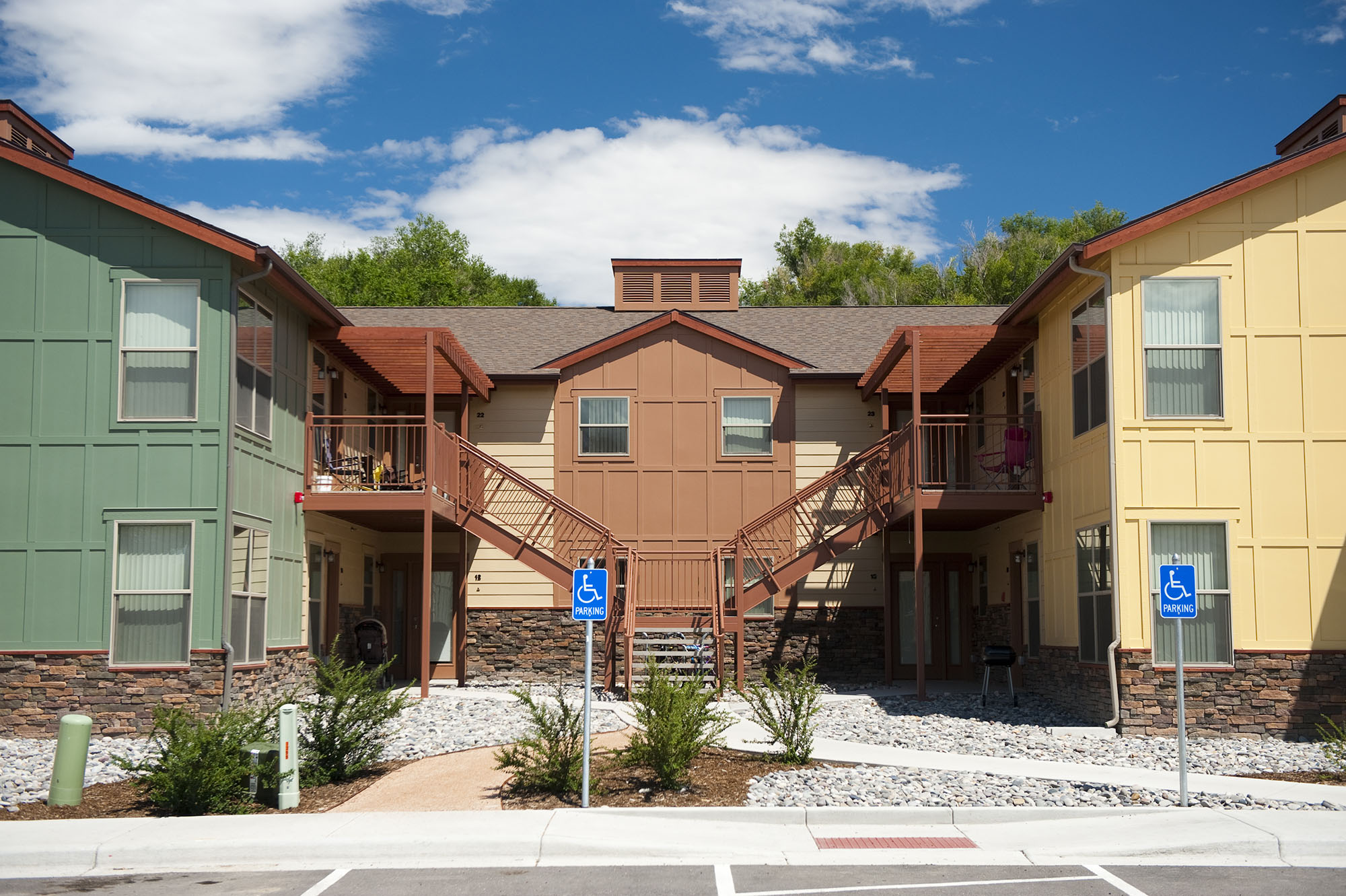 courtyard at villas on the bluff