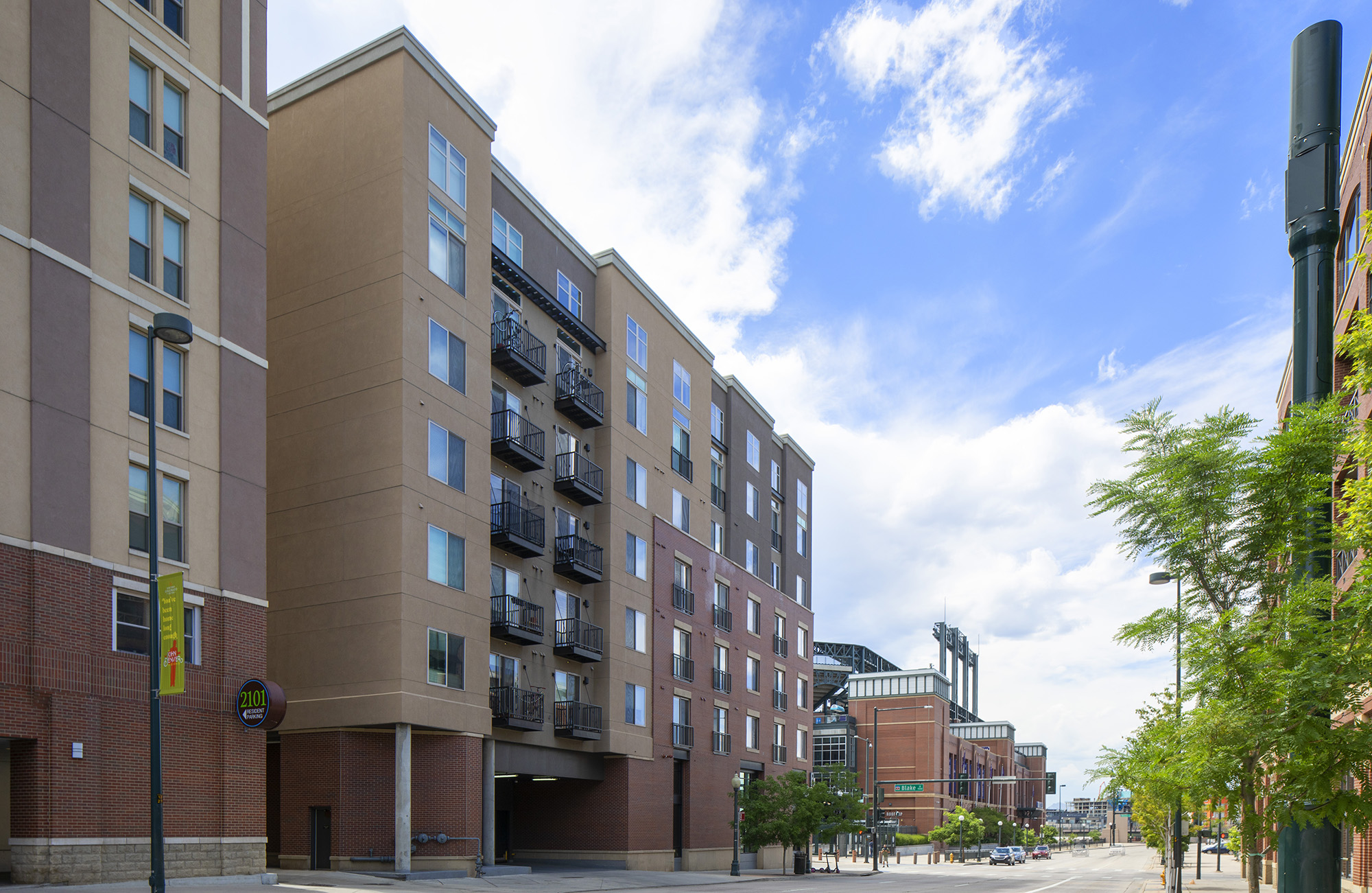 exterior View of Battery at Blake Street project from 22nd Ave.