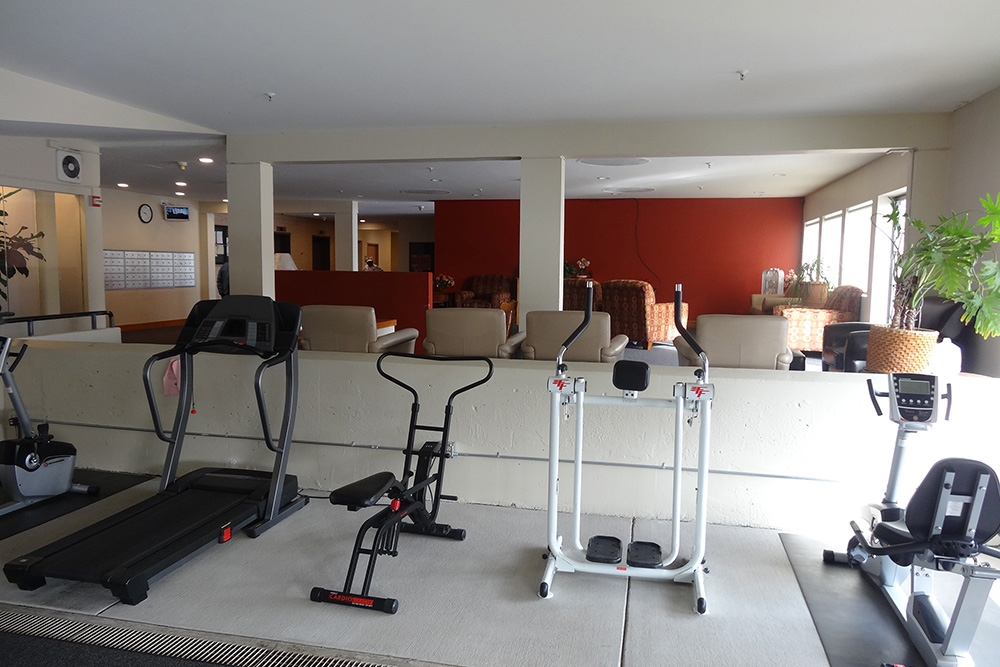 fitness area interior space in casa loma