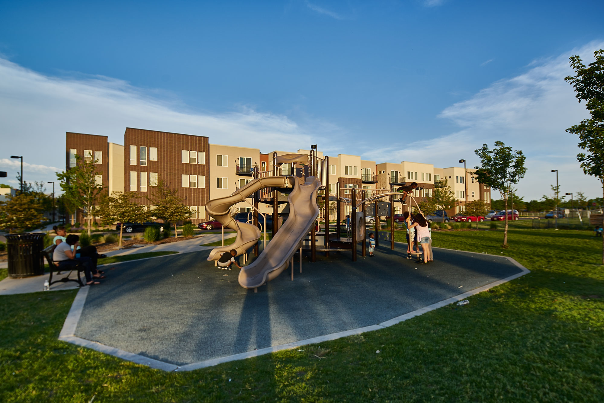 playground and turf lawn at edgepoint