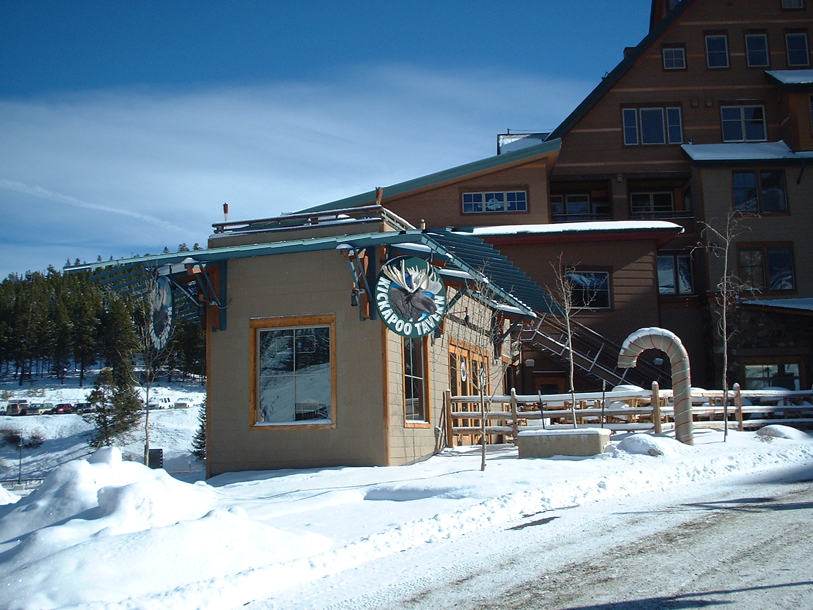 Exterior image of Kickapoo restaurant in keystone