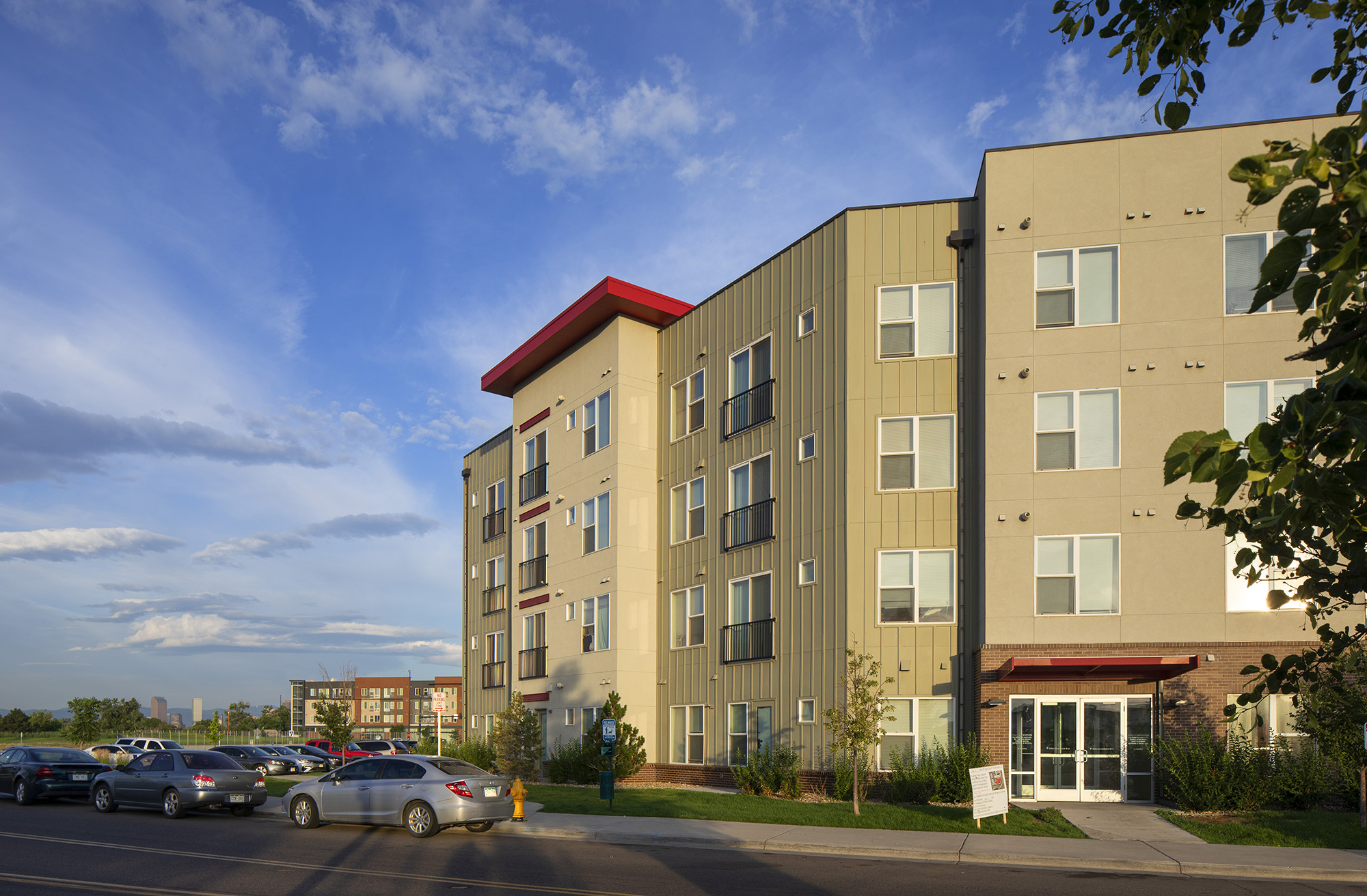 corner view of 4 storey building parkhill station