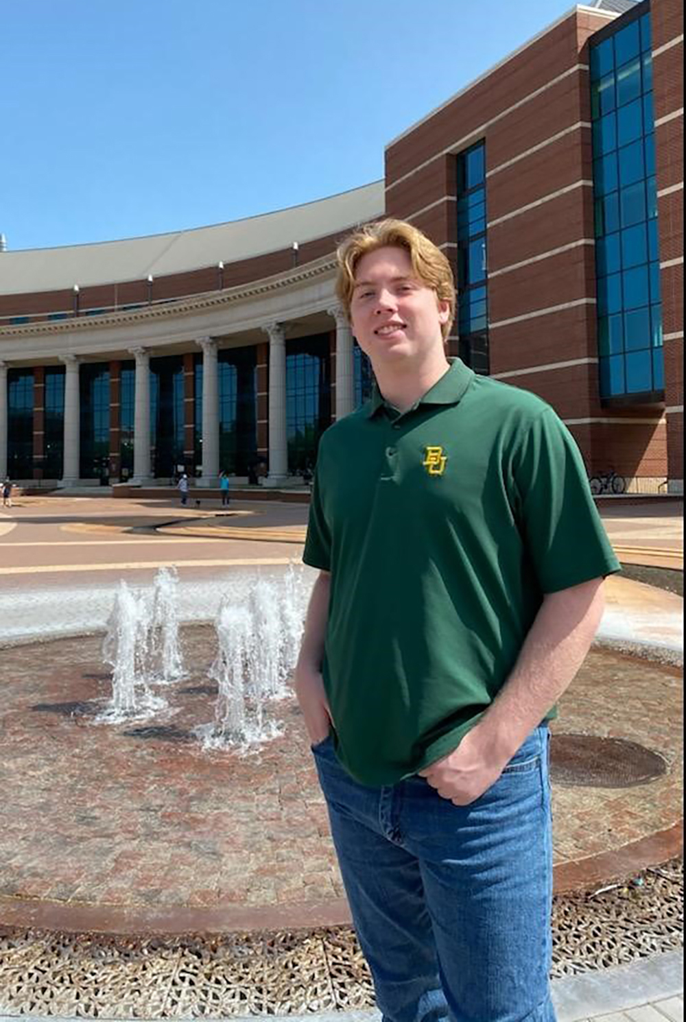 Bryan's son Brendan at Baylor university