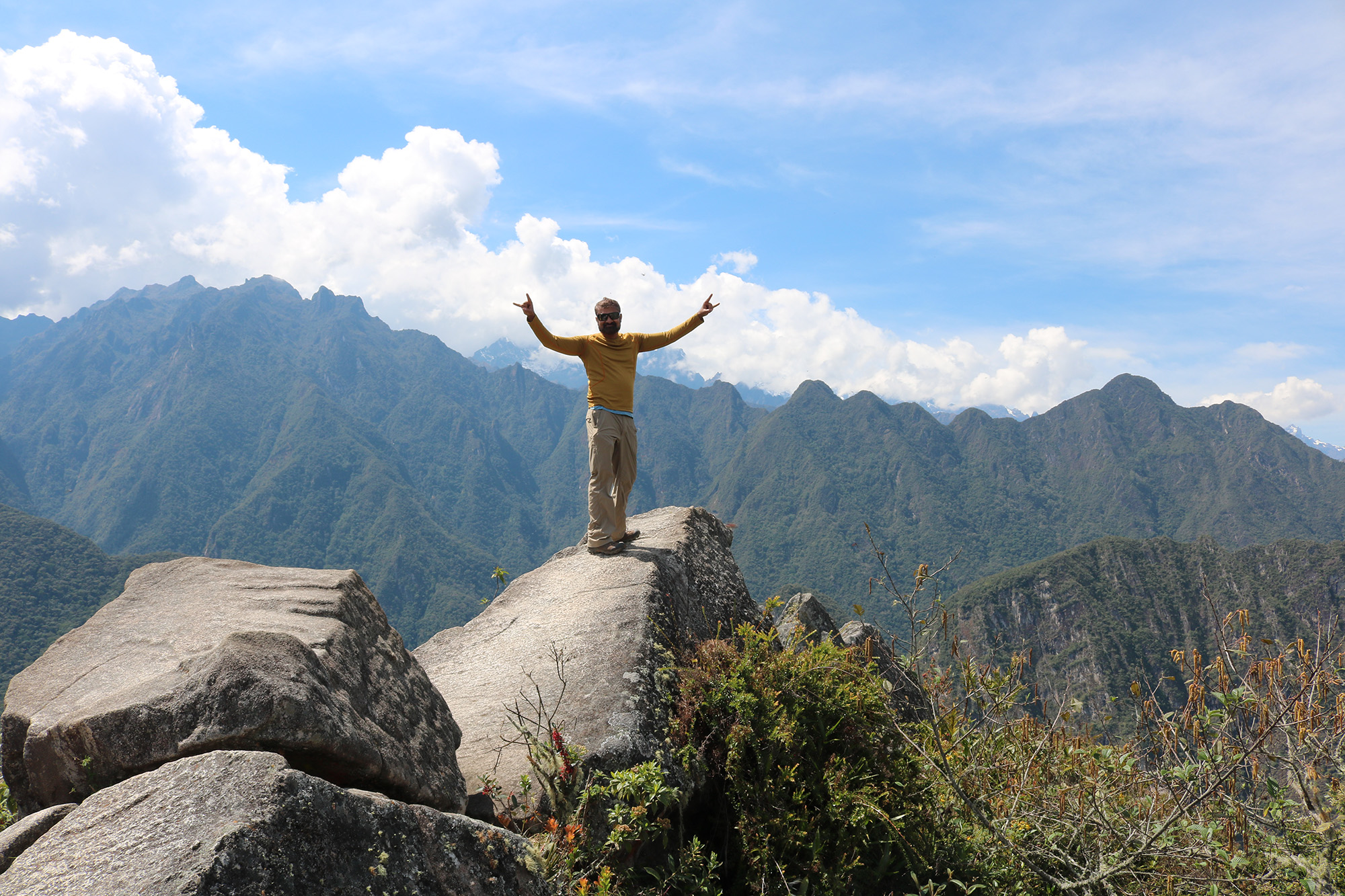 photo of harsh on rock outcroppings in Huayna picchu Peru